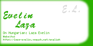 evelin laza business card